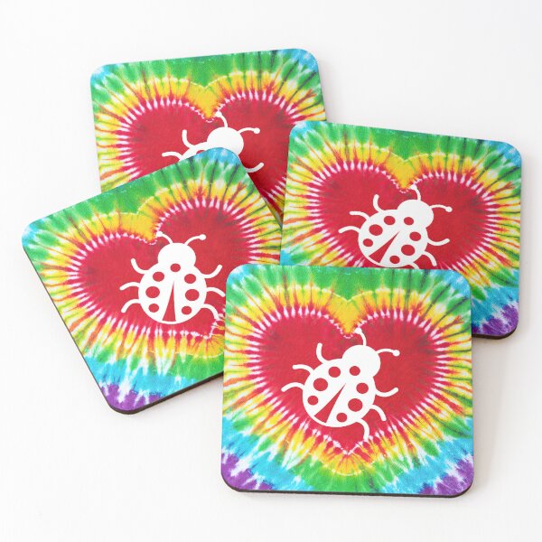 Item preview, Tie Dye Heart Ladybird designed and sold by chanchan79.
