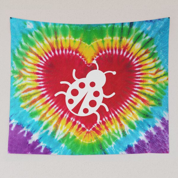 Item preview, Tie Dye Heart Ladybird designed and sold by chanchan79.