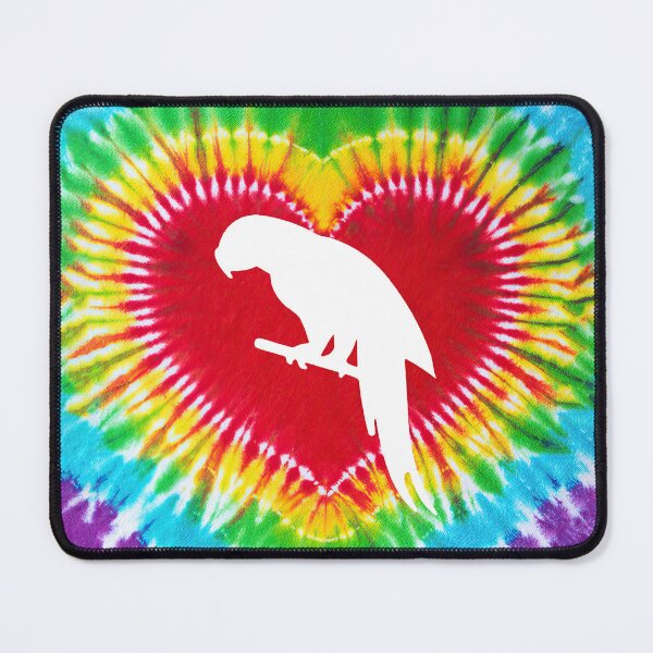 Item preview, Tie Dye Heart Parrot designed and sold by chanchan79.