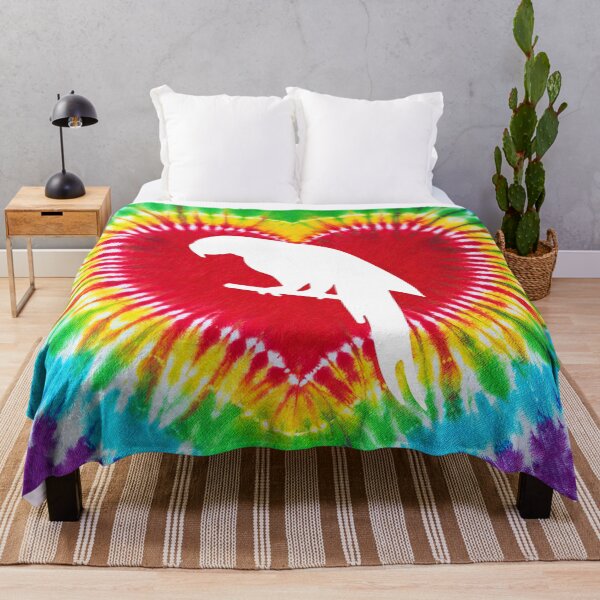 Item preview, Tie Dye Heart Parrot designed and sold by chanchan79.