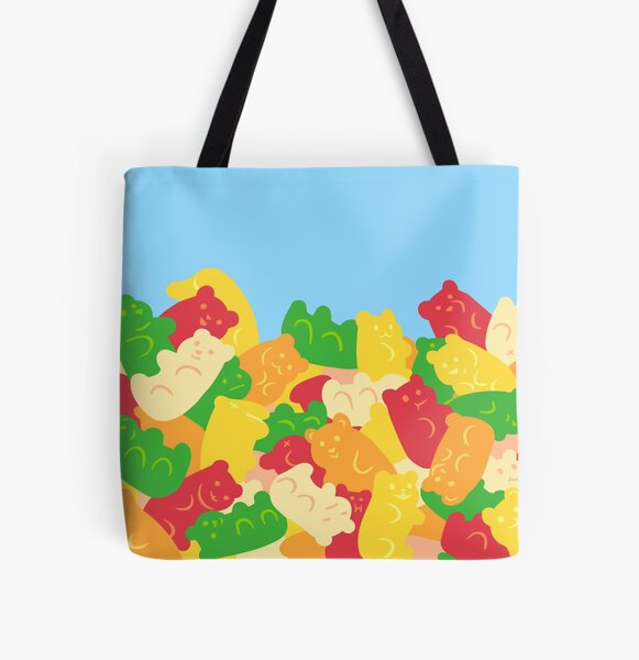 Gummy Bears All Over Print Tote Bag