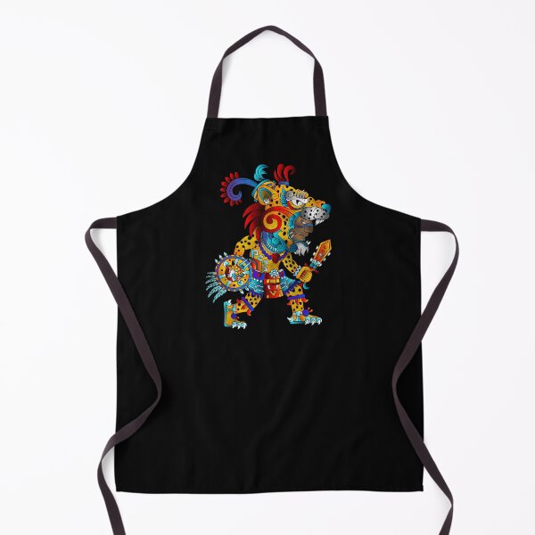 Item preview, cartoon jaguar warrior mexico aztec designed and sold by cat poe.