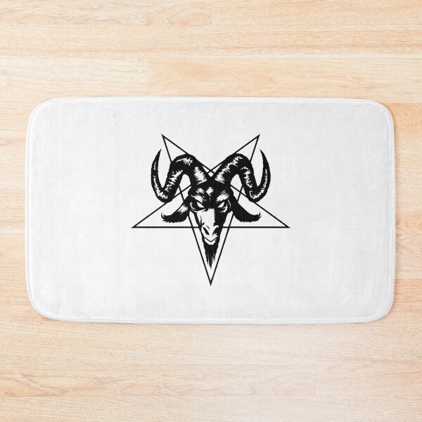 Item preview, Satanic Goat Head with Pentagram (black) designed and sold by MakaTeles.