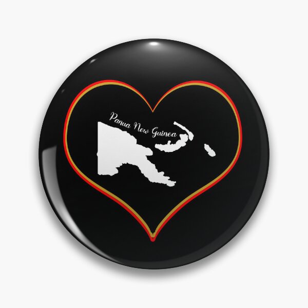 Item preview, Black Heart Map Papua New Guinea designed and sold by Astralia.