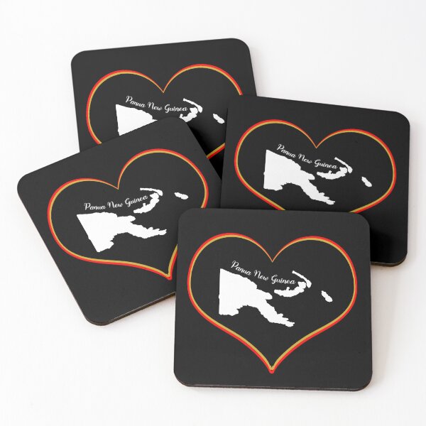 Item preview, Black Heart Map Papua New Guinea designed and sold by Astralia.