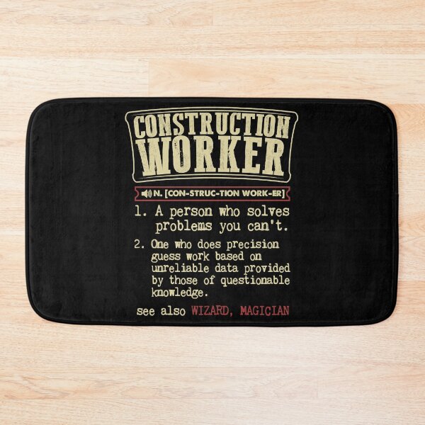Item preview, Construction Worker Badass Dictionary Term designed and sold by JesseBale.