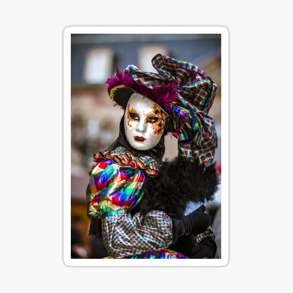 Aperçu de l'œuvre Éditorial, 4 mars 2017 : Rosheim, France : Masque de carnaval vénitien - les plus beaux masques photographiés en pleine rue créée et vendue par Alexander Sorokopud.