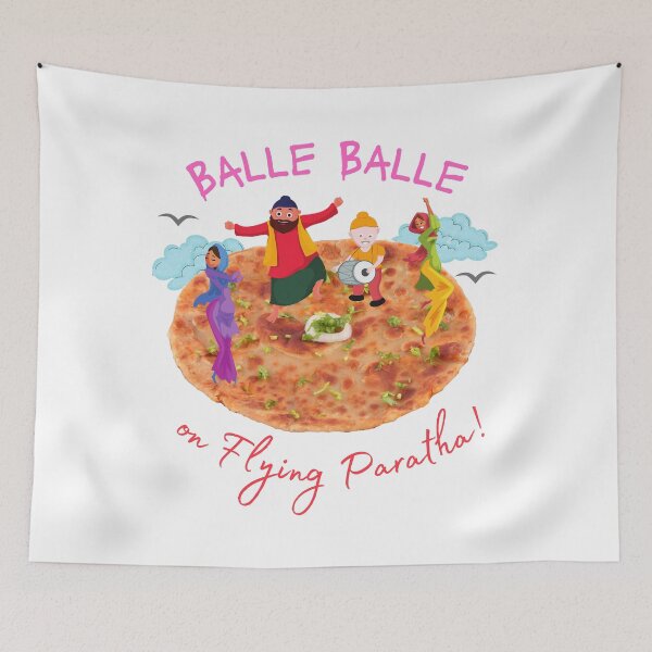 Item preview, Balle Balle on flying PARATHA! 2 | Sky Bhangra | Funny Desi designed and sold by CosmicStory.