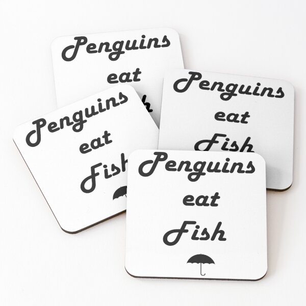 Item preview, Penguins Eat Fish   designed and sold by Craftcafeindia.
