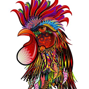 Rooster Dictionary Art Print Chicken With Glasses Rooster 