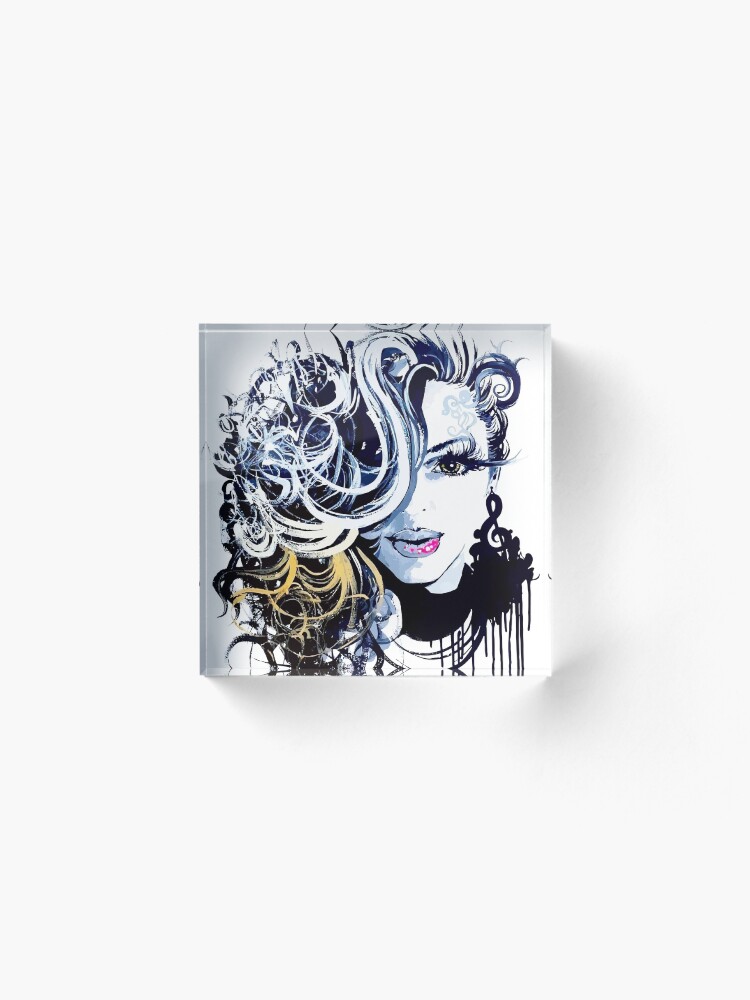 Alternate view of I'M A NATURAL HAIR QUEEN T Shirt/Tees Acrylic Block