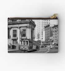 Cable Car in San Francisco during WWII Studio Pouch