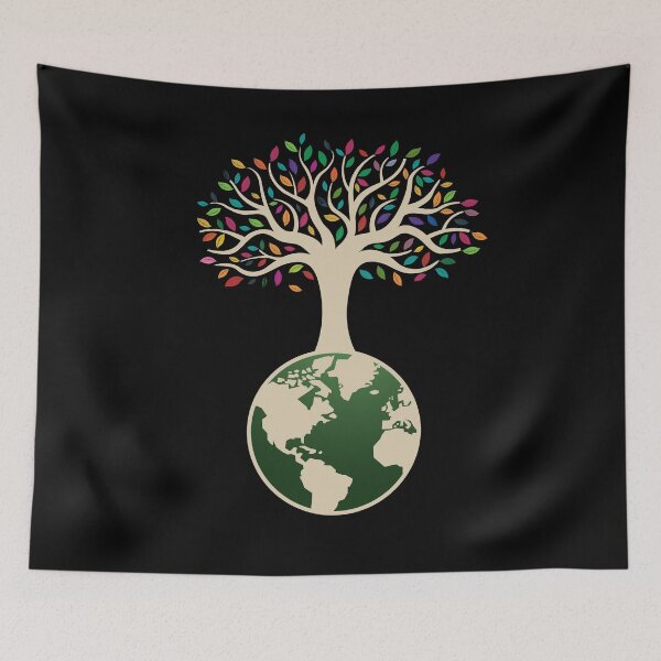 Item preview, Earth Day Tree With Colorful Leaves Nature designed and sold by Fabvity.