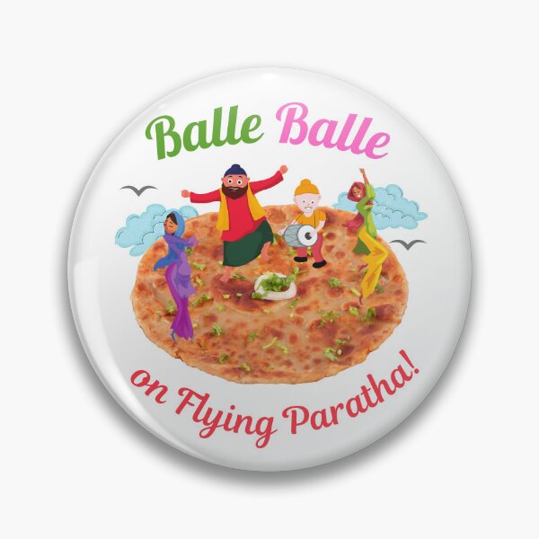 Item preview, Balle Balle on flying PARATHA! 3 | Sky Bhangra | Funny Desi designed and sold by CosmicStory.