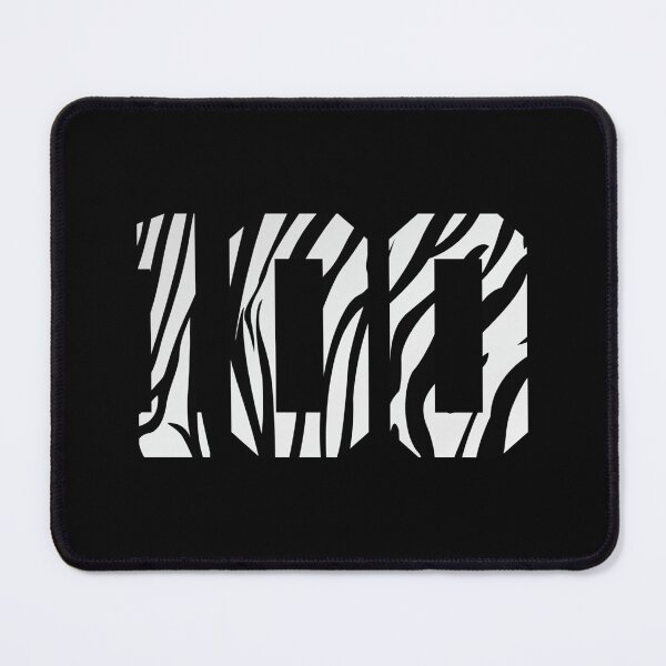 Item preview, Zebra Pattern Number 100 Sticker designed and sold by jacksrome6.