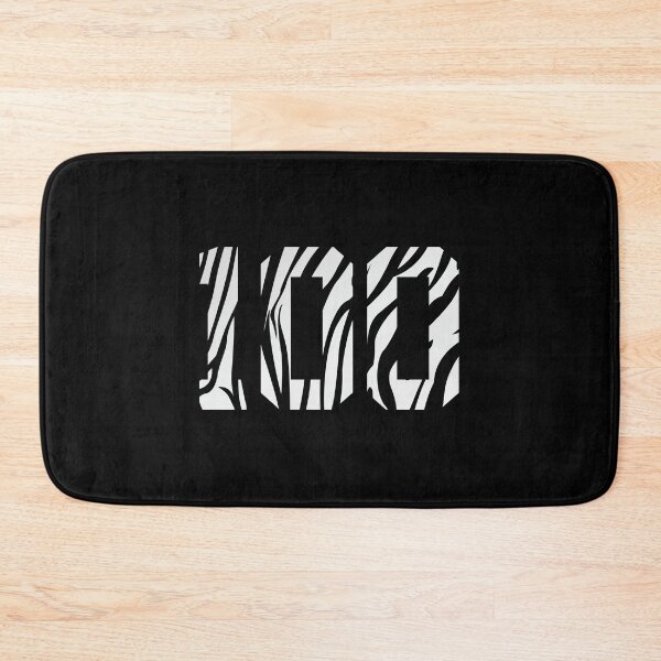 Item preview, Zebra Pattern Number 100 Sticker designed and sold by jacksrome6.