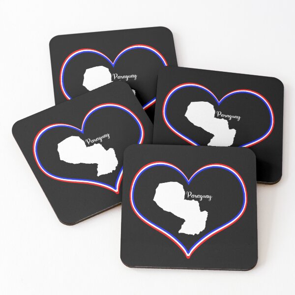 Item preview, Black heart map Paraguay designed and sold by Astralia.