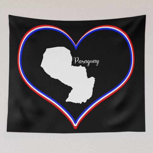 Item preview, Black heart map Paraguay designed and sold by Astralia.