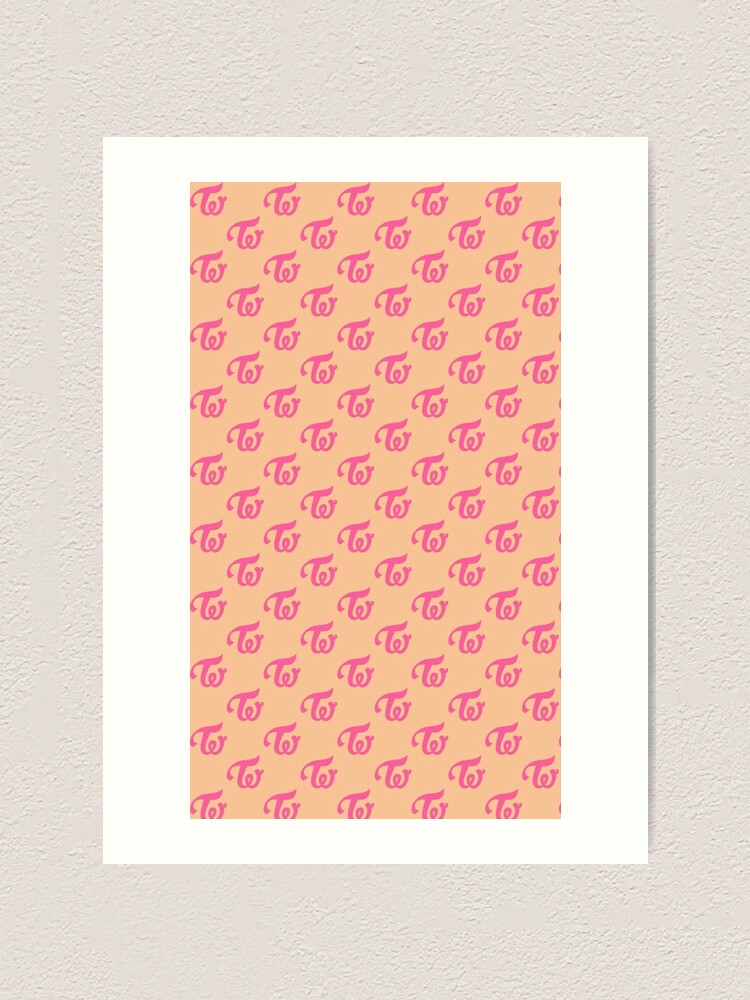 Twice Logo Pattern Art Print By Brightcove Redbubble