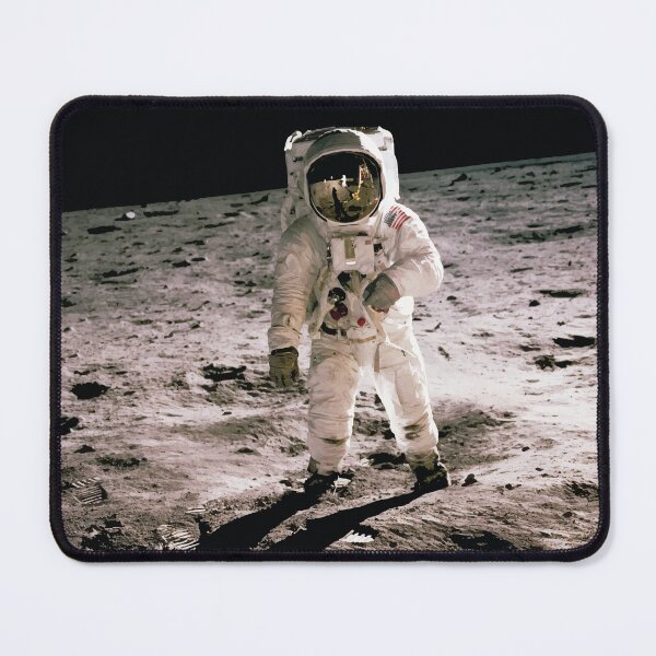 Item preview, Edwin Aldrin Walking On The Moon Photograph designed and sold by BossyCatHome.