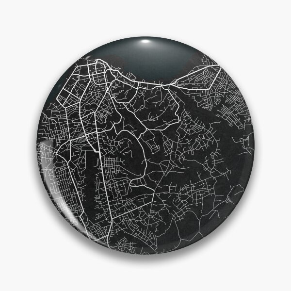 Item preview, Cabinda City Map of Angola - Dark designed and sold by deMAP.