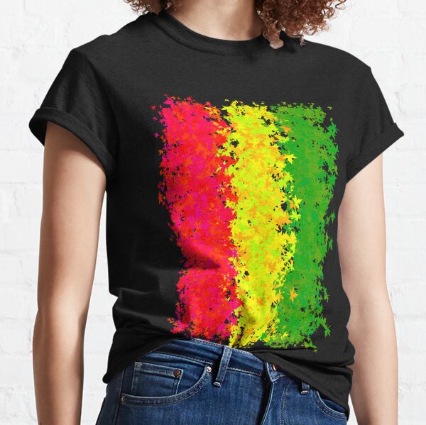 Vintage Style Arts Rasta Leaves Funny Men Bob Marley Awesome Music Classic T-Shirt