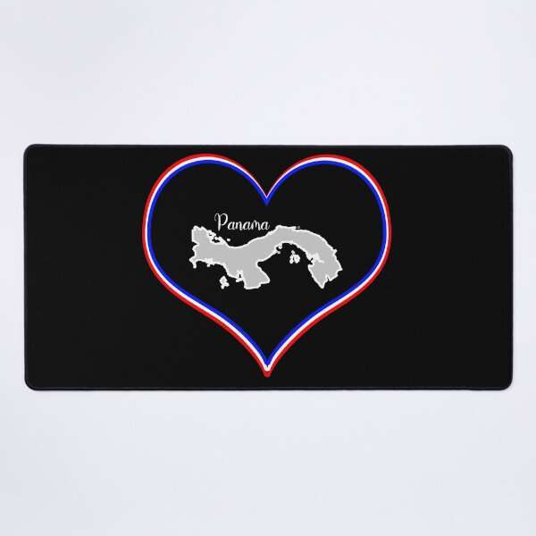 Item preview, black heart panama map designed and sold by Astralia.