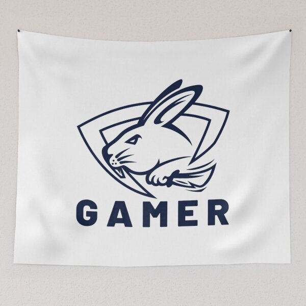 Aperçu de l'œuvre Lapin de Pâques Gamer Rabbit Jour de Pâques Gaming créée et vendue par eddejosspa.