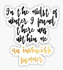 An Invincible Summer Sticker
