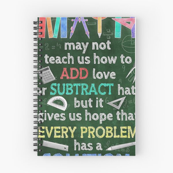 Item preview, Math - Math classroom - Math gives us hope that every problem has a solution   designed and sold by AleehaZenger.