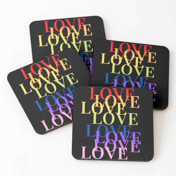 Item preview,  Love Rainbow Word Pattern designed and sold by BlakefourDesign.