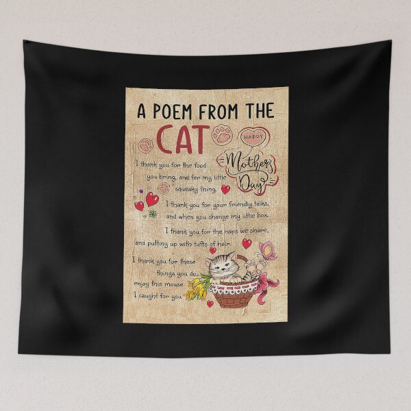 Item preview, A Poem From The Cat Mother's day cat lover designed and sold by KravecUziel.