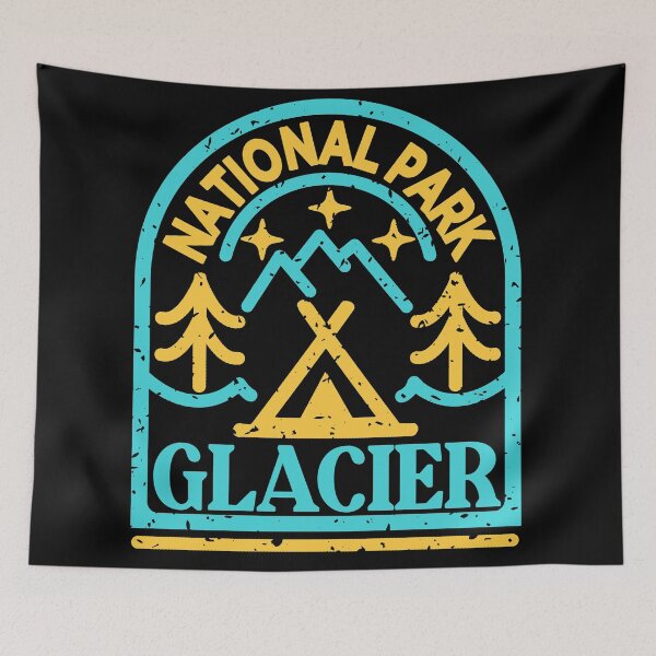 Item preview, Glacier national park monoline designed and sold by Nature-mark.