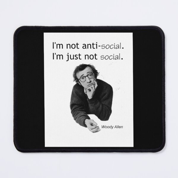 Item preview, Woody Allen - anti social Poster designed and sold by ovallwfparid.
