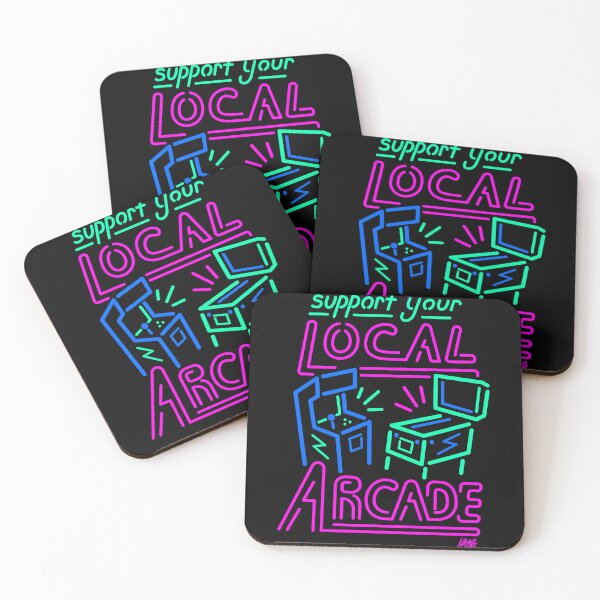 Item preview, Support Your Local Arcade designed and sold by TomoyaSukusi.
