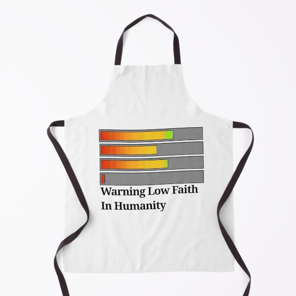 Item preview, Warning Low Faith In Humanity Health Bar designed and sold by hallas2b.