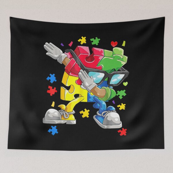 Item preview, Autism Awareness Boys Kids Dabbing Puzzle Piece Sunglasses designed and sold by Chad6438.