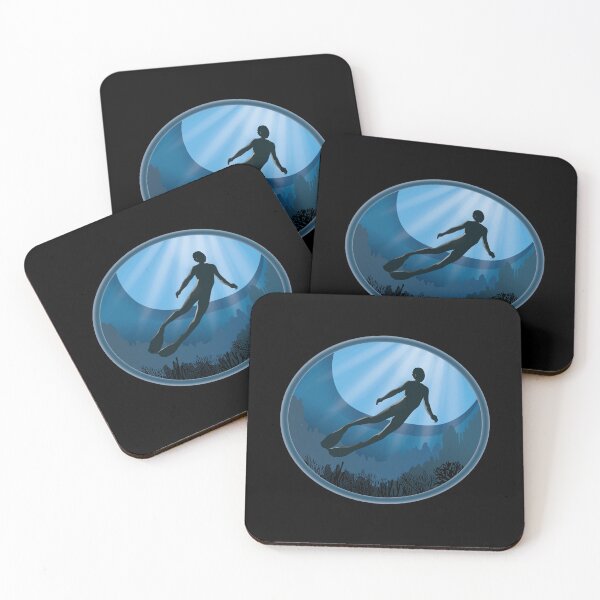 Item preview, Freedive - The Ocean Is Calling designed and sold by TheInkElephant.