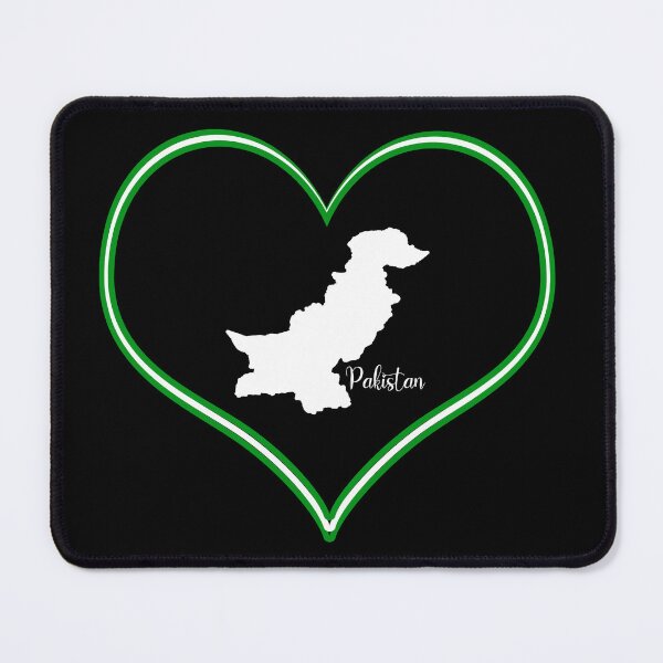 Item preview, black heart pakistan map designed and sold by Astralia.