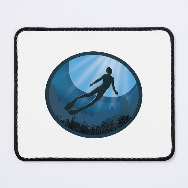 Item preview, Freedive - The Ocean Is Calling designed and sold by TheInkElephant.