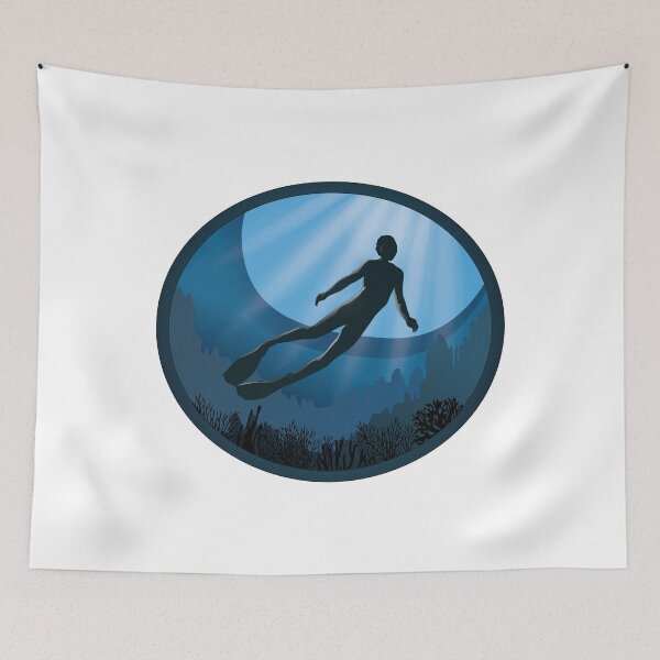 Item preview, Freedive - The Ocean Is Calling designed and sold by TheInkElephant.