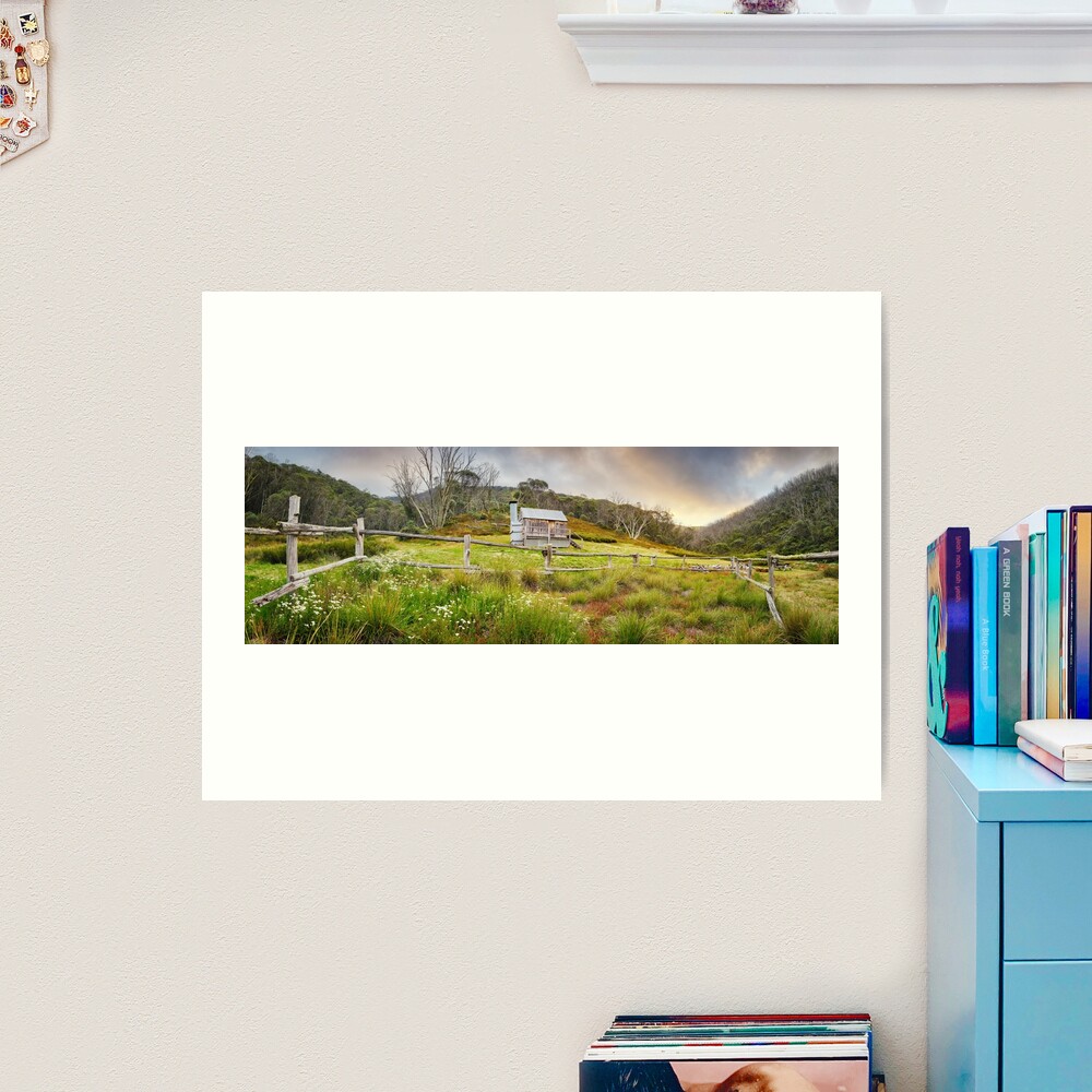 Silver Brumby Hut, Mt Hotham, Victoria, Australia Art Print