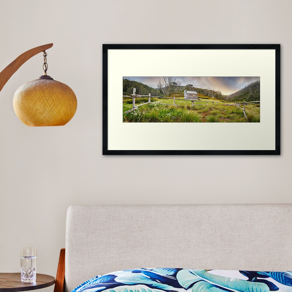 Silver Brumby Hut, Mt Hotham, Victoria, Australia Framed Art Print