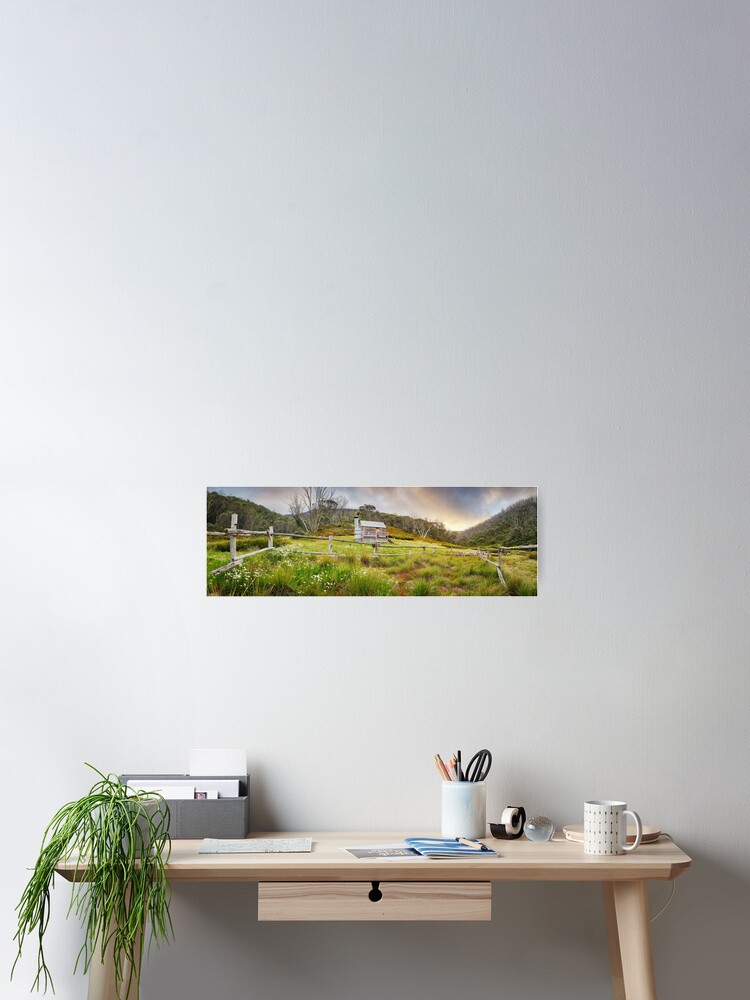 Thumbnail 2 of 3, Poster, Silver Brumby Hut, Mt Hotham, Victoria, Australia designed and sold by Chockstone.