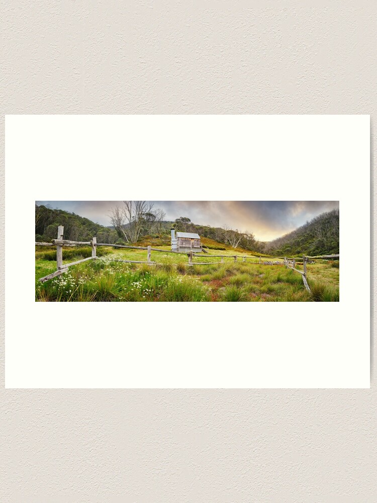 Alternate view of Silver Brumby Hut, Mt Hotham, Victoria, Australia Art Print