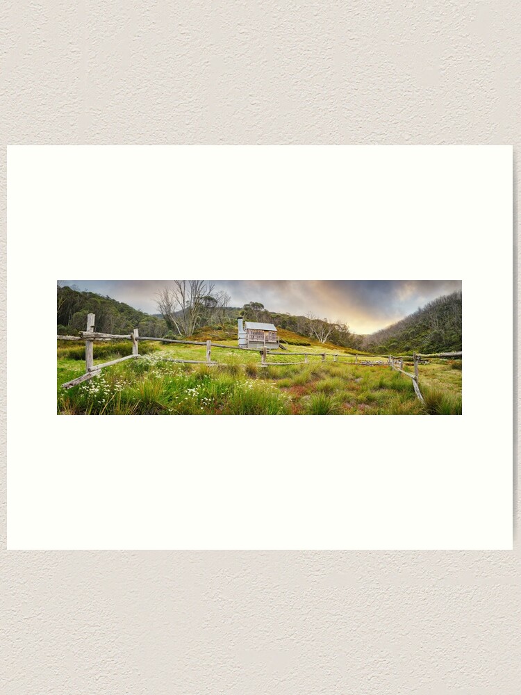 Alternate view of Silver Brumby Hut, Mt Hotham, Victoria, Australia Art Print
