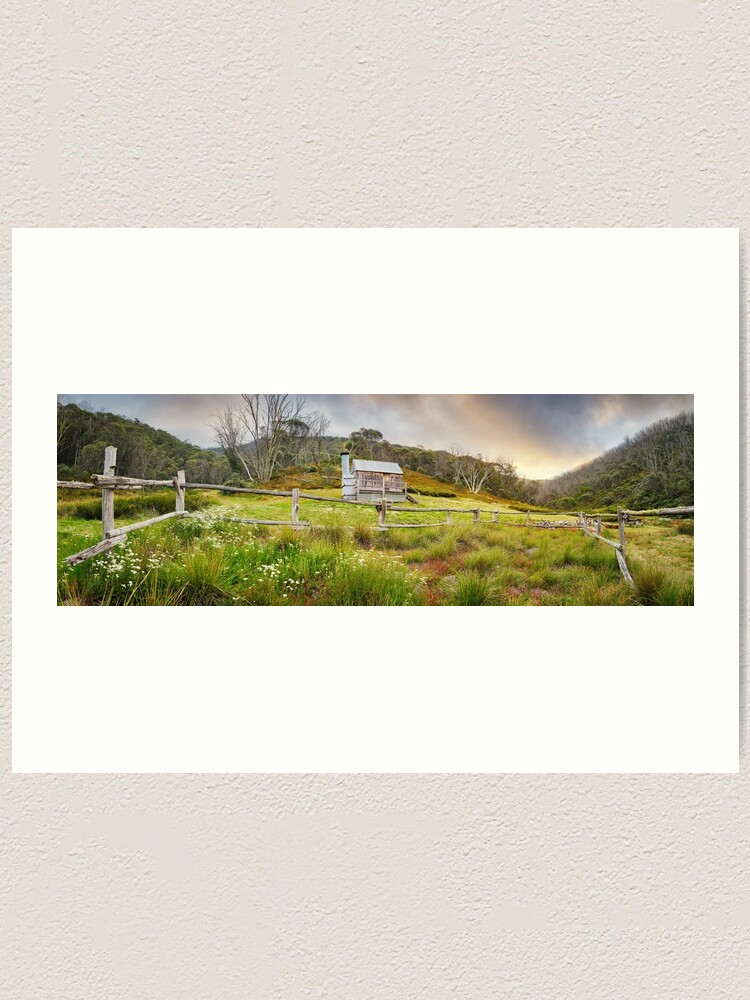Alternate view of Silver Brumby Hut, Mt Hotham, Victoria, Australia Art Print