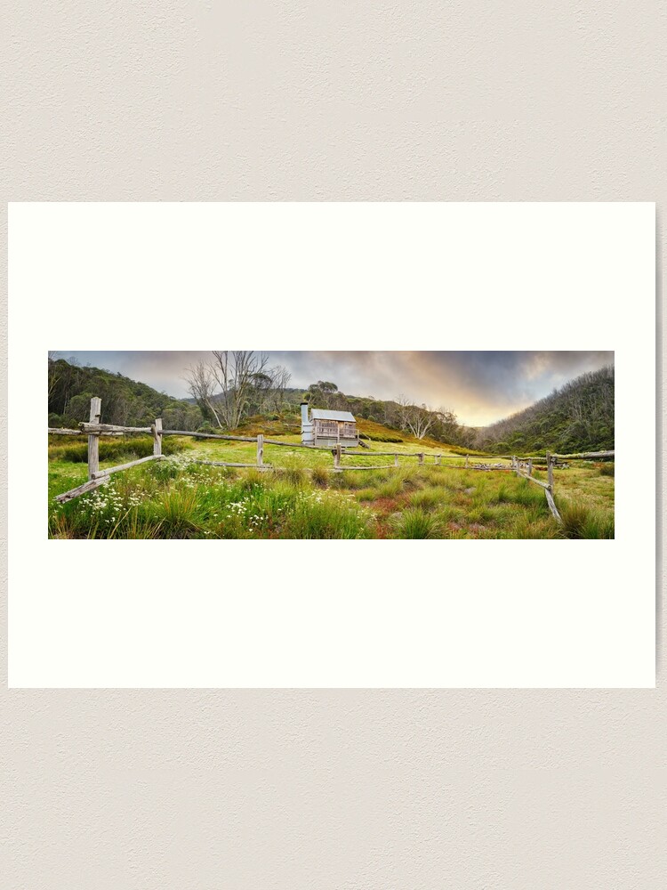 Alternate view of Silver Brumby Hut, Mt Hotham, Victoria, Australia Art Print