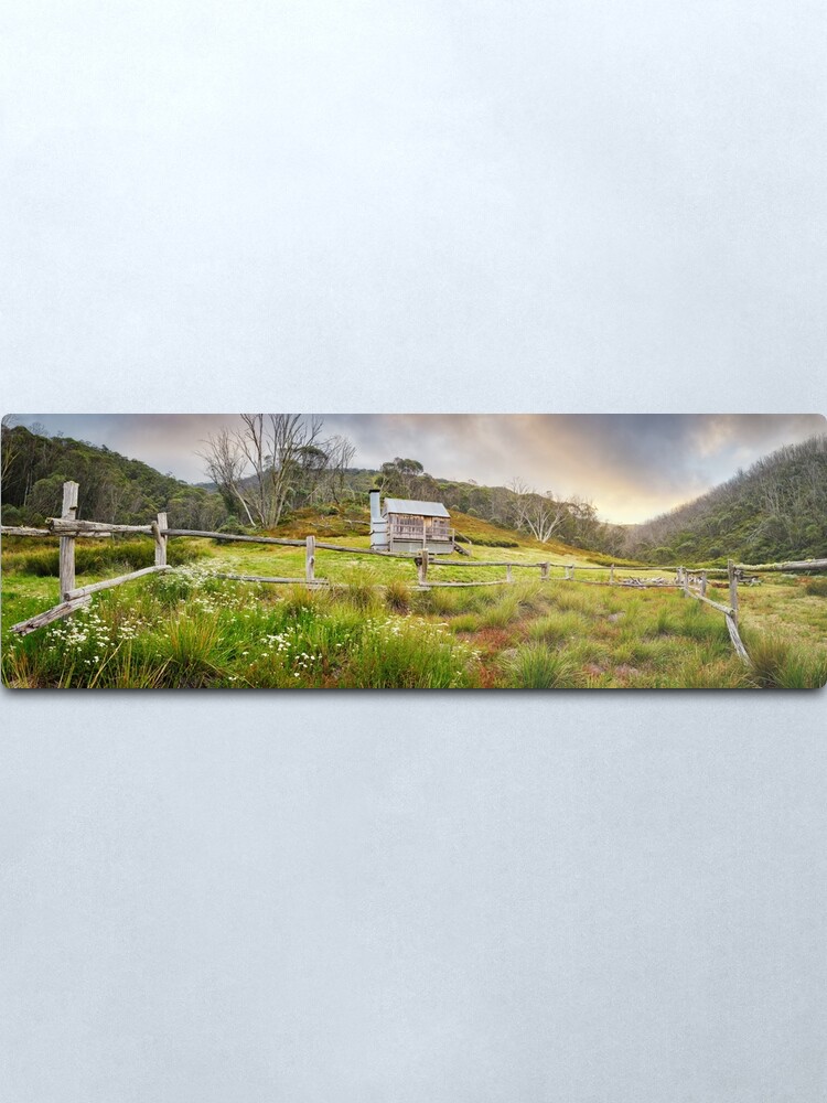 Alternate view of Silver Brumby Hut, Mt Hotham, Victoria, Australia Metal Print