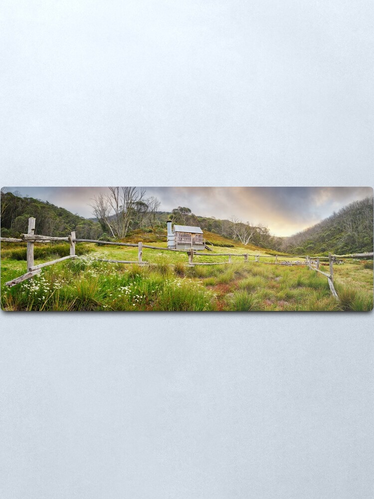 Alternate view of Silver Brumby Hut, Mt Hotham, Victoria, Australia Metal Print
